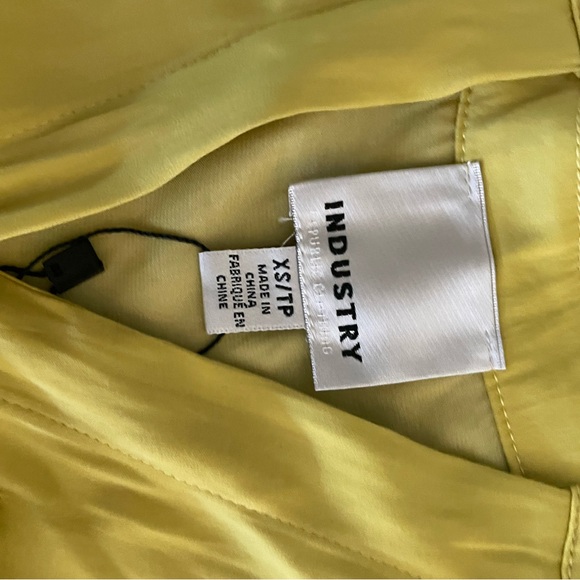 Industry Chartreuse/Yellow Silky Blouse - Picture 2 of 2